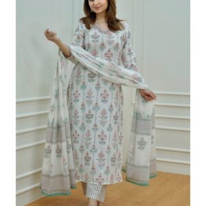 Featuring sophisticated yet elegant Cotton Suit Set which is decorated with beautiful embroidery and prints It is very effortless and chic design